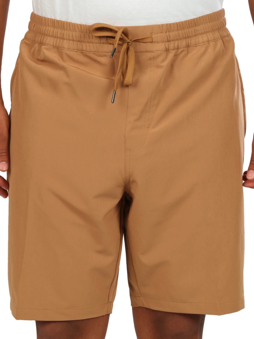 NWT Men's Reel Legends Casual Elastic-Waist Shorts in tobacco brown Size L
